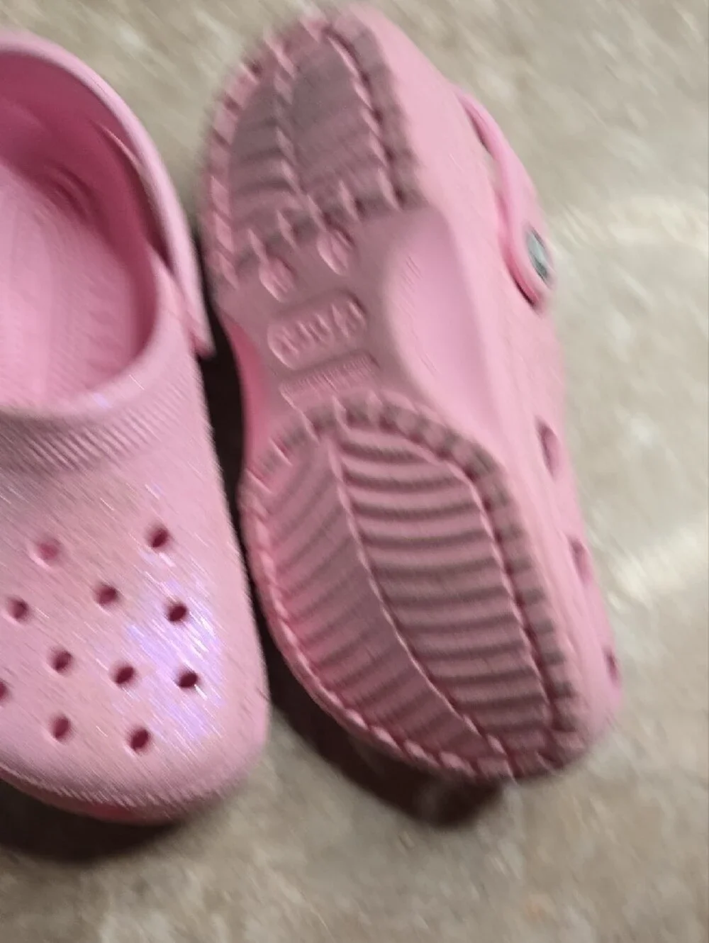 CROCS Kids Sparkle Pink Clogs